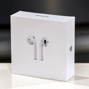 White Apple AirPods